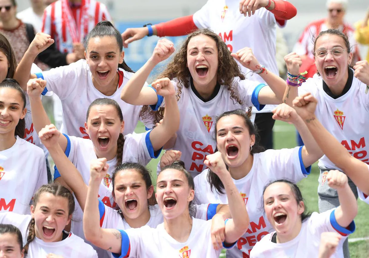 Las hero nas que llevaron al Sporting Femenino al ascenso El